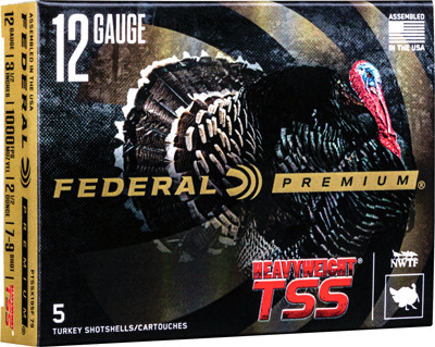 Federal Heavyweight TSS 12 Gauge Shotgun Shells - 3.5-inch, 2.5 Ounce, #7 Shot, Non-Toxic, 1000 FPS