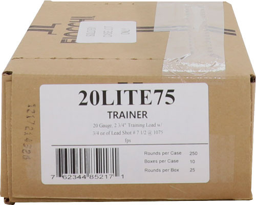 Fiocchi 20 Gauge 2.75 inch Shotshells with #7.5 Shot - 3/4 oz, 1075 FPS