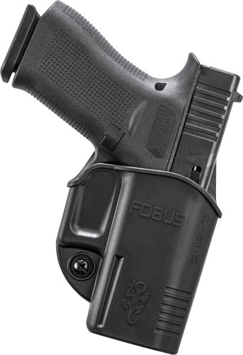 Fobus E2 Vertec Belt Holster for Glock 48 - Black, High Density Polypropylene, Right-Hand Fit