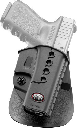 Fobus E2 Roto Paddle Holster for Glock 17/19 & S - Right Hand, Black