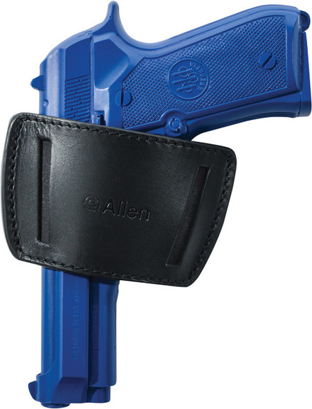 Allen Belt Slide Holster Ambidextrous for Medium Frame Autos - Black Leather Concealed Carry