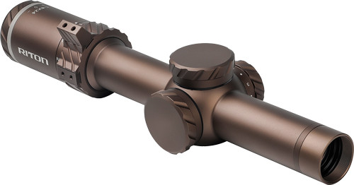 Riton 3 Tactix Rifle Scope 1-8x24 with Flat Dark Earth Finish and Illuminated OT Reticle