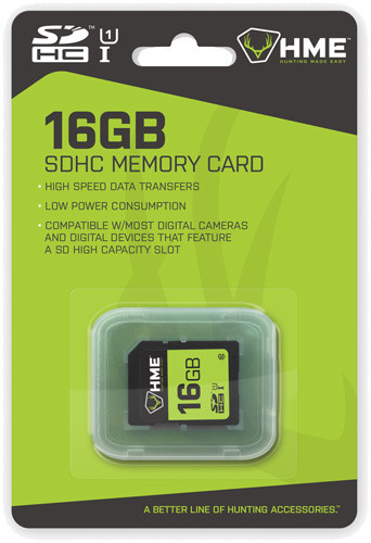 HME Products 16GB SDHC Memory Card for Cameras and Devices