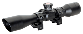 Truglo TRU-BRITE 4x32mm Tactical Rifle Scope with MIL-DOT Reticle and Target Turrets