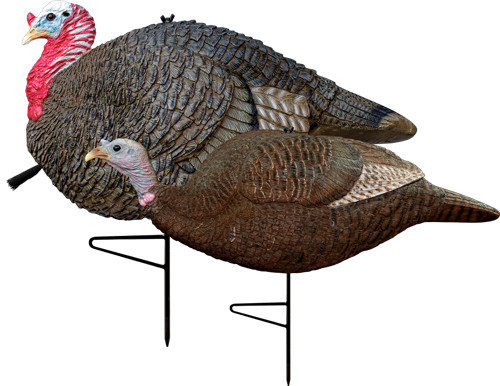 Primos Lil Turkey Decoy - Lifesize Molded Rubber Turkey Decoy for Hunting and Wildlife Observation