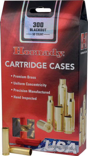 Hornady Unprimed 300 Blackout Brass Cases (50 Count per Pack, 5 Packs per Case) - Part #86751