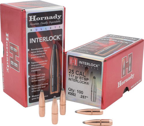 Hornady Bullets 25 Caliber .257 JSP-BT Part Number 2552 – Precision Hunting and Target Shooting Ammunition