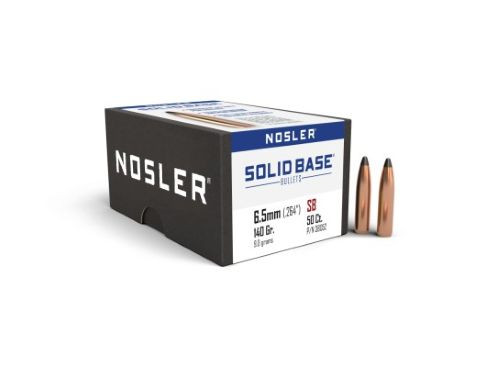 Nosler Bullets 6.5mm .264 Solid Brass Boat Tail with Ballistic Tip - 140 Grains