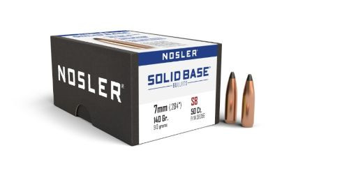 Nosler Bullets 7mm Caliber .284 - 140 Grain Solid Brass Boat Tail with Ballistic Tip for Hunting