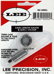 Lee Trimmer Gauge for .454 Casull - Precision Case Length and Mouth Squaring Tool