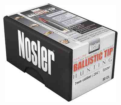 Nosler Bullets 7mm .284 Ballistic Tip Hunting Bullets - 140 Grain, Boat Tail Spitzer Point