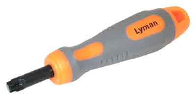 Lyman Primer Pocket Reamer - Large Steel and Wood Hand Tool for Cartridge Reloading