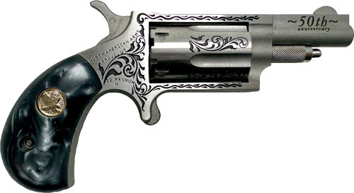 North American Arms NAA-22M-50B Mini-Revolver in .22 WMR with Stainless Finish and Wood Grips