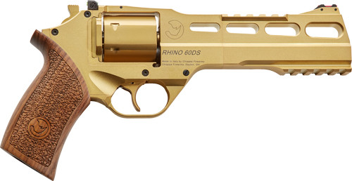 Chiappa Rhino 60SA .357 Magnum Revolver with Gold Frame and Adjustable Sights