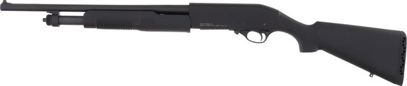 Akkar 620 Pump Action 20 Gauge Shotgun Combo with Synthetic Black Stock and Internal Choke Tubes