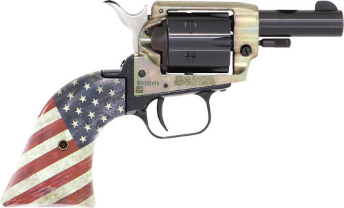 Heritage Herkimer Model BK22CH2USFLAG .22 LR Revolver with Fixed Sights and Case-Hardened Finish