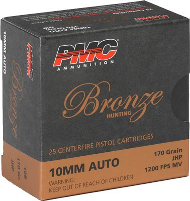 PMC 10mm Auto 170 Grain Jacketed Hollow Point Ammunition - 25 Rounds