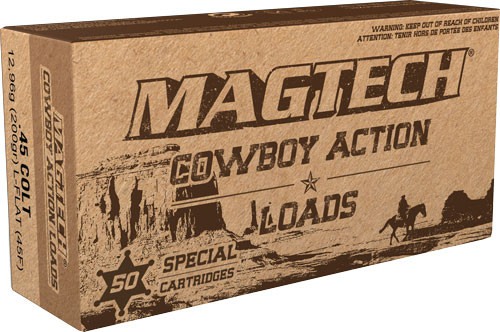 Magtech Cowboy .45 Long Colt 200 Grain Lead Bullet Ammunition - Reloadable Brass Casings - 50 Rounds per Box
