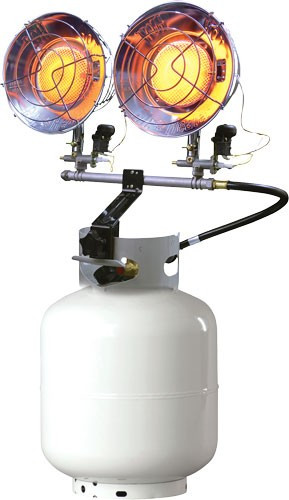 Mr. Heater F242650 Double Tank Top Propane Heater with Multiple Heat Settings