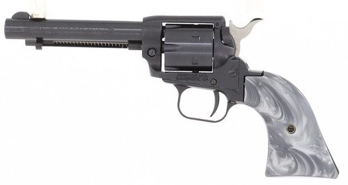 Heritage RR22B4GPRL .22 Long Rifle 4.75-Inch Fixed Sight Blued Revolver with Pearl Grips