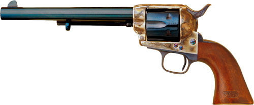 Cimarron U.S. Cavalry .45 Long Colt Revolver with Blued Finish and Wood Grips