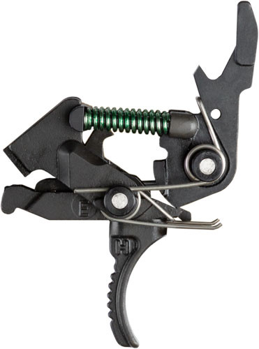 Hiperfire HPT AR-15/AR-10 Trigger - Drop-In Black Trigger with Curved Trigger and Very Short Over-Travel