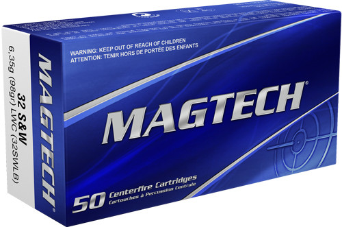Magtech 32 S&W Long 98-Grain Lead Ammunition - Reloadable, 50 Rounds per Box