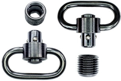 Grovtec HD Push Button Swivel Set for 1 1/4-inch Slings - Black-Oxide Steel