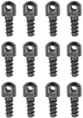 Grovtec 1/2 inch Wood Screws – Black Steel, 12 Pack