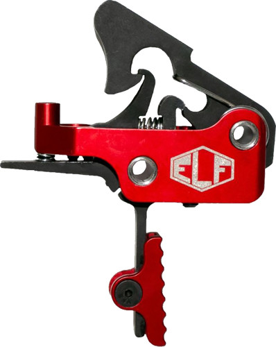Elftmann Tactical Apex AR-15 Trigger - Fully Adjustable 2.75-7 lb Pull, Double Firing, Red Finish