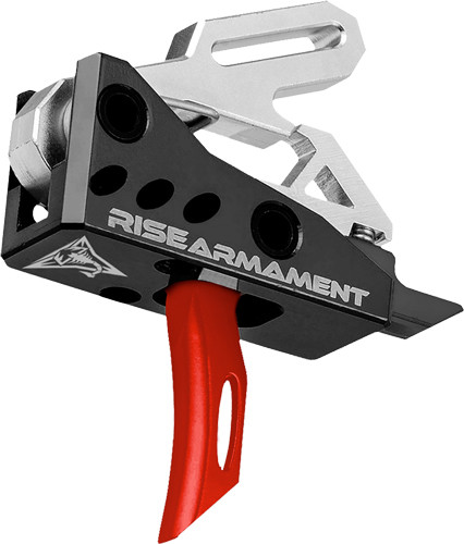 Rise Armament RA535RED Advanced Performance Trigger for AR-15 – Red Finish, 3.5 lb Single-Stage Pull