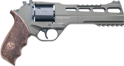 Chiappa Rhino 60SA .357 Magnum Revolver with Fixed Fiber Optic Front Sight and Adjustable Sight