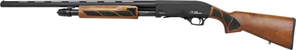 Iver Johnson Pump 20 Gauge 28-inch Field Shotgun with Walnut Stock and Fiber Optic Front Sight