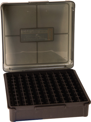 Frankford Arsenal Ammo Box 380 - Hinge Top Plastic Storage for Pistol Ammunition