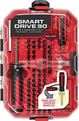 Real Avid Smart Drive 90-Piece Drive Kit with Magnetic Bit Holder and LED Light