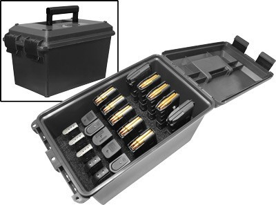 MTM Tactic Magazine Can for AR-15 and Handgun Storage, Holds 20 Magazines