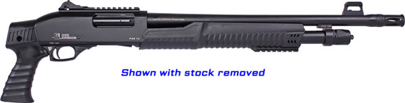 Iver Johnson Pump Action 12 Gauge Shotgun with 18-Inch Barrel and Tactical Synthetic Stock - Model PAS12PG RAIL