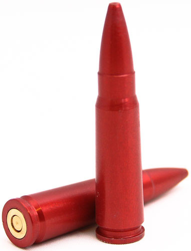 Carlson 00046 Snap Cap for 7.62x39 Rifle - Red Aluminum Training Dummy