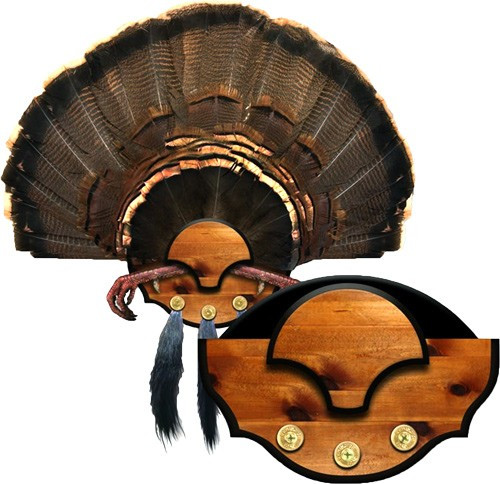Mountain Mike's Beard Master MMRBM DIY Turkey Fan Mounting Kit with Multiple Beards and Feet