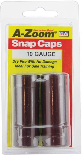 A-Zoom Metal Snap Cap for 10 Gauge Shotguns - Safe Firing Pin Release and Practice Tool