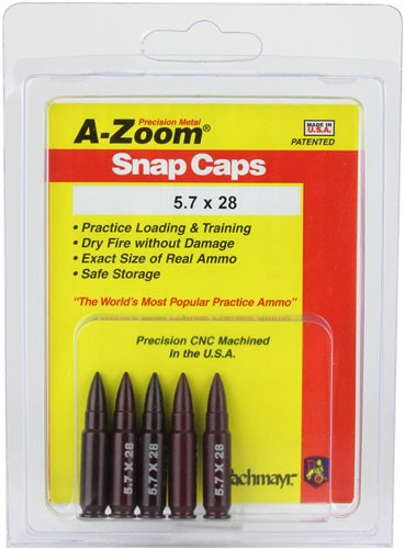 A-ZOOM Metal Snap Cap for 5.7x28mm Ammunition – Safe Function Testing and Dry Fire Practice