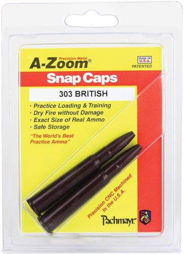 A-ZOOM Metal Snap Cap for .303 British - 2 Pack