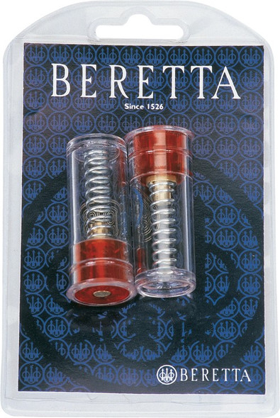 Beretta 20 Gauge Snap Caps Dummy Practice Rounds - Plastic, Clear, Spring Loaded - 2 Pack