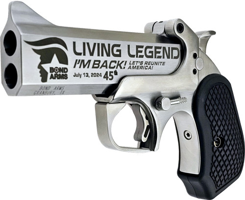 Bond Arms DT47 Trump Limited .45LC/410 Break Action Pistol with Custom Engraved Barrel
