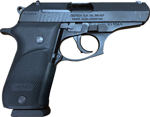 Bersa TPR 380 ACP 3.5-inch Semi-Auto Pistol with Black Polymer Grip and Steel Frame