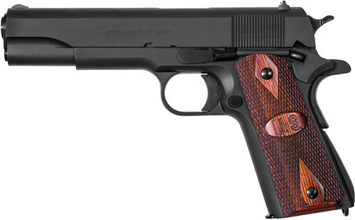 Auto-Ordnance 1911A1 .45 ACP Semi-Auto Pistol with Wood U.S. Logo Grips and Parkerized Finish