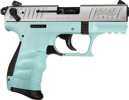 Walther P22Q .22LR 3.4-inch Semi-Auto Pistol with Adjustable Sights and Bi-Tone Finish