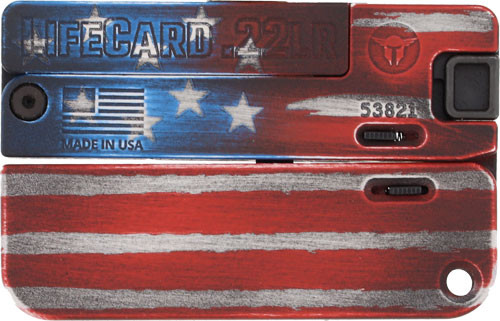 Trailblazer Lifecard 22LR - Compact Break Action Pistol with US Flag Finish