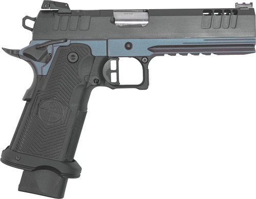 Great Lakes Firearms & Ammo GL1911DS-9FSS BLU 9mm Semi-Auto Pistol with 5-Inch Barrel and Fiber Optic Sights