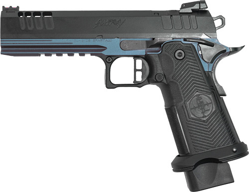 Great Lakes Firearms & Ammo GL1911DS-9FSS BLU 9mm Semi-Auto Pistol with 5-Inch Barrel and Fiber Optic Sights
